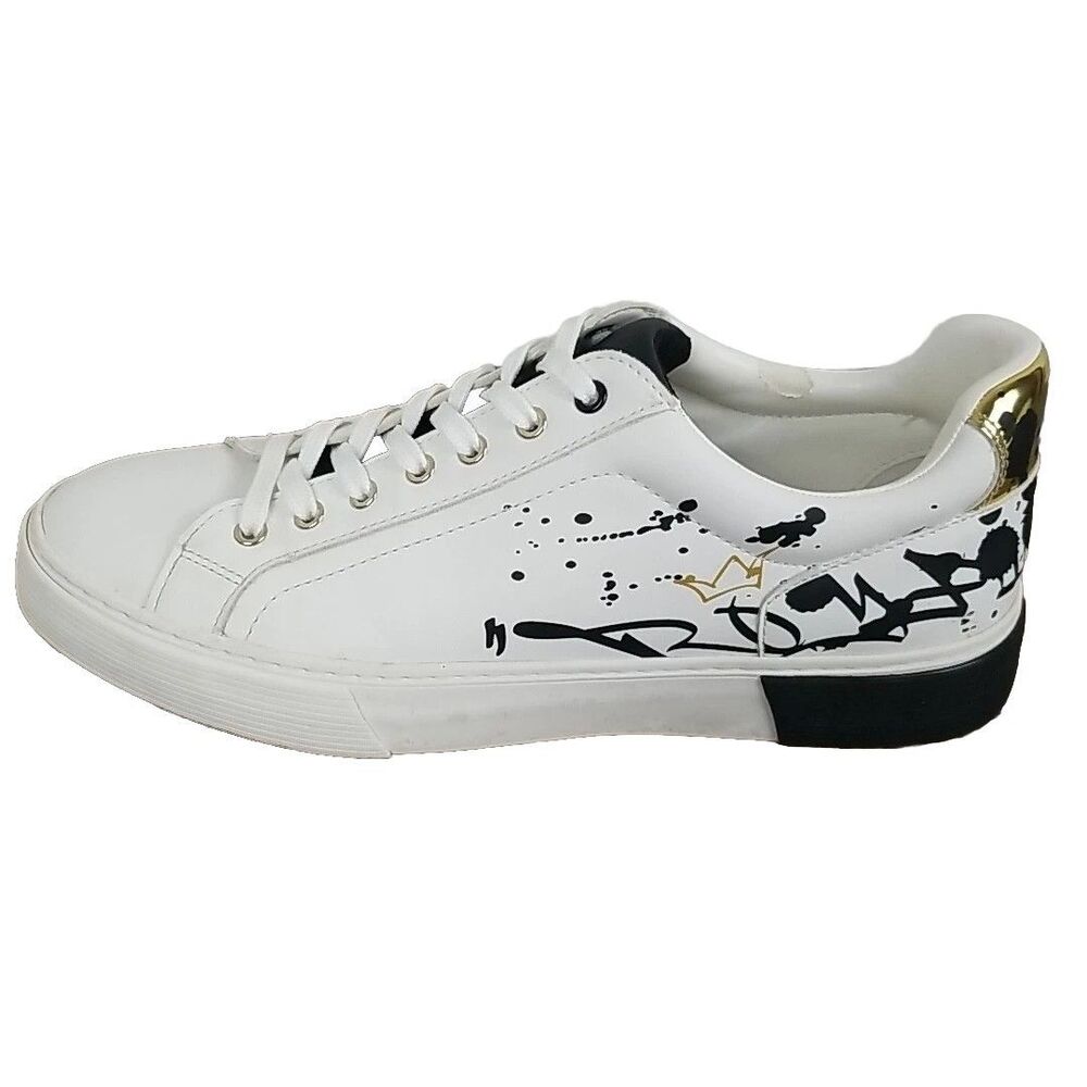 Zara Men Size 10 Paint-splatter-effect plimsolls Graffiti Designer Sneakers